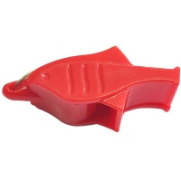 Свисток "Дельфин" пластиковый в боксе, без шарика, на шнурке (красный) E39266-2